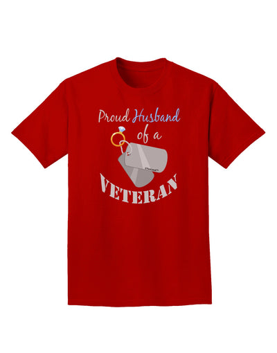 Husband of Veteran Adult Dark T-Shirt-Mens T-Shirt-TooLoud-Red-Small-Davson Sales