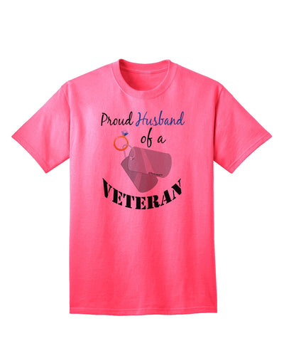 Husband of Veteran Adult T-Shirt-Mens T-Shirt-TooLoud-Neon-Pink-Small-Davson Sales