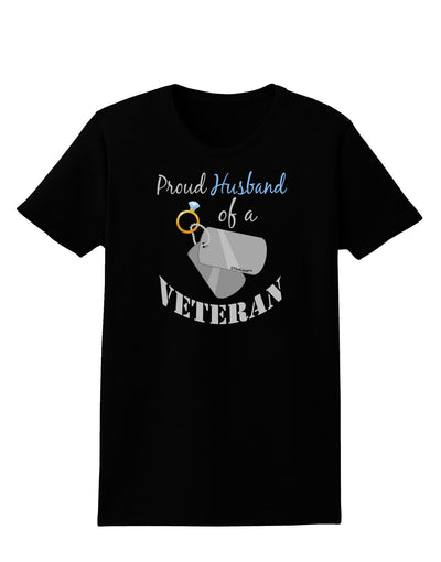 Husband of Veteran Womens Dark T-Shirt-TooLoud-Black-X-Small-Davson Sales