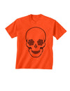 Hypno Skull - Cool Scary Halloween Childrens T-Shirt-TooLoud-Orange-X-Small-Davson Sales