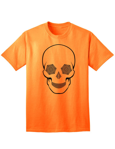 Hypno Skull Unisex Adult Mens and Womens T-Shirt-Womens T-Shirt-TooLoud-Neon Orange-Small-Davson Sales