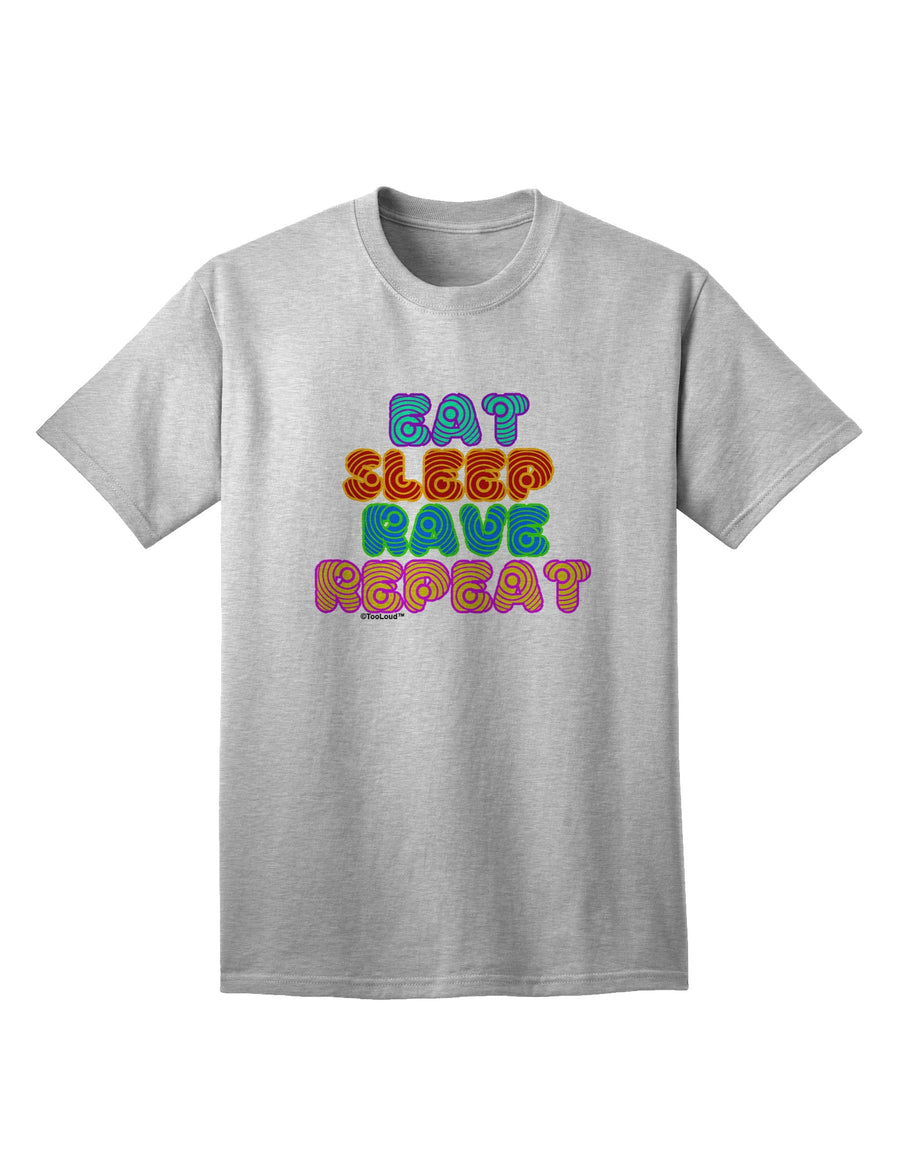 Hypnotic Adult T-Shirt - Eat Sleep Rave Repeat by TooLoud-Mens T-shirts-TooLoud-White-Small-Davson Sales