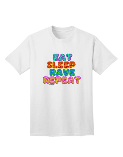 Hypnotic Adult T-Shirt - Eat Sleep Rave Repeat by TooLoud-Mens T-shirts-TooLoud-White-Small-Davson Sales