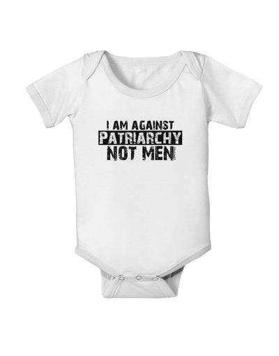 I Am Against Patriarchy Baby Romper Bodysuit-Baby Romper-TooLoud-White-06-Months-Davson Sales