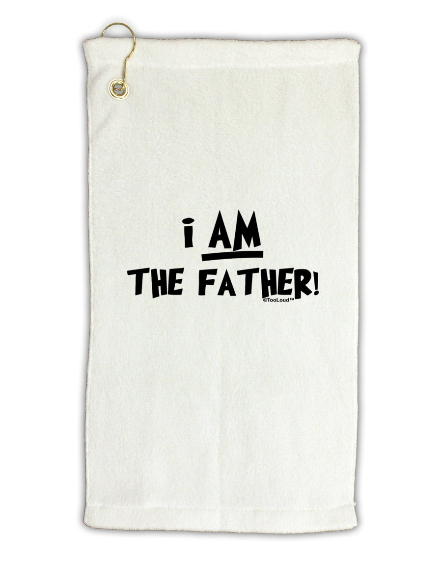 I Am The Father Micro Terry Gromet Golf Towel 16 x 25 inch by TooLoud-Golf Towel-TooLoud-White-Davson Sales