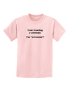 I Am Wearing a Costume I'm Awesome Childrens T-Shirt-Childrens T-Shirt-TooLoud-PalePink-X-Small-Davson Sales