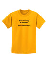 I Am Wearing a Costume I'm Awesome Childrens T-Shirt-Childrens T-Shirt-TooLoud-Gold-X-Small-Davson Sales