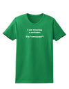 I Am Wearing a Costume I'm Awesome Womens Dark T-Shirt-Womens T-Shirt-TooLoud-Kelly-Green-X-Small-Davson Sales