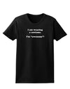 I Am Wearing a Costume I'm Awesome Womens Dark T-Shirt-Womens T-Shirt-TooLoud-Black-X-Small-Davson Sales