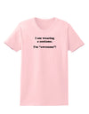 I Am Wearing a Costume I'm Awesome Womens T-Shirt-Womens T-Shirt-TooLoud-PalePink-X-Small-Davson Sales