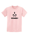 I Axe Zombies - Funny Apocalypse Childrens T-Shirt-Childrens T-Shirt-TooLoud-PalePink-X-Small-Davson Sales