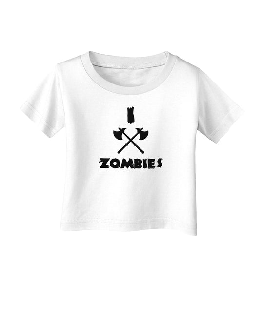 I Axe Zombies - Funny Apocalypse Infant T-Shirt-Infant T-Shirt-TooLoud-White-06-Months-Davson Sales