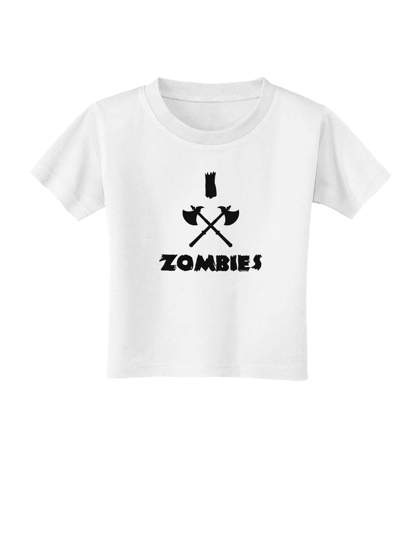 I Axe Zombies - Funny Apocalypse Toddler T-Shirt-Toddler T-Shirt-TooLoud-White-2T-Davson Sales