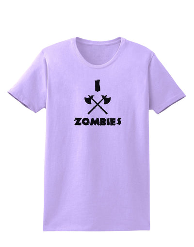 I Axe Zombies - Funny Apocalypse Womens T-Shirt-Womens T-Shirt-TooLoud-Lavender-X-Small-Davson Sales