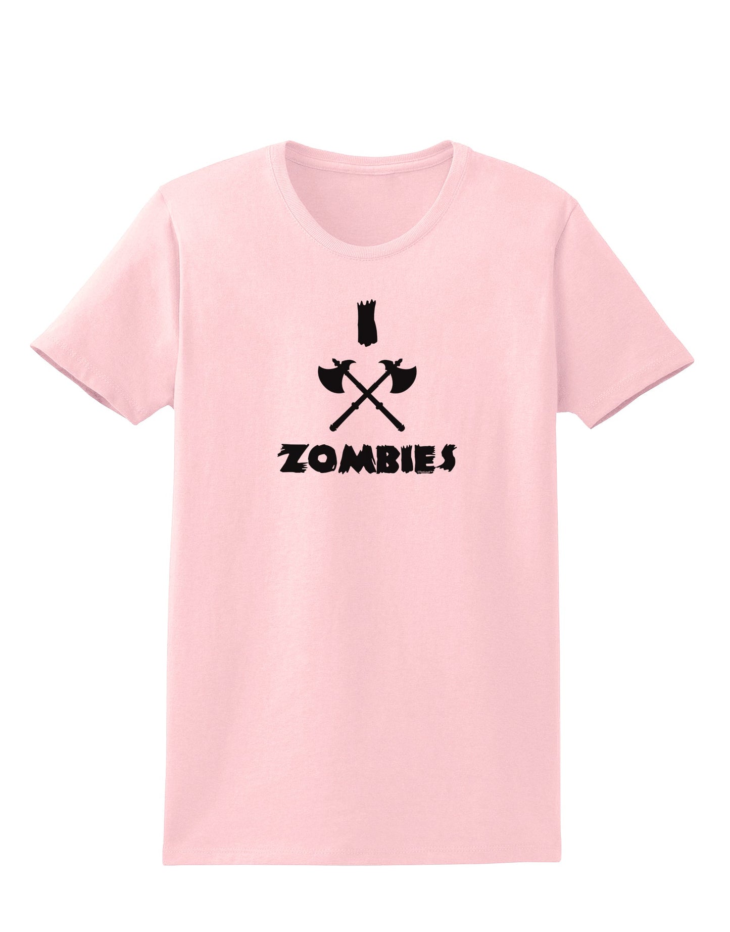 I Axe Zombies - Funny Apocalypse Womens T-Shirt-Womens T-Shirt-TooLoud-PalePink-X-Small-Davson Sales