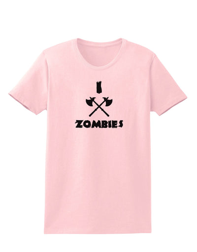 I Axe Zombies - Funny Apocalypse Womens T-Shirt-Womens T-Shirt-TooLoud-PalePink-X-Small-Davson Sales