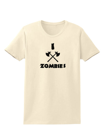 I Axe Zombies - Funny Apocalypse Womens T-Shirt-Womens T-Shirt-TooLoud-Natural-X-Small-Davson Sales