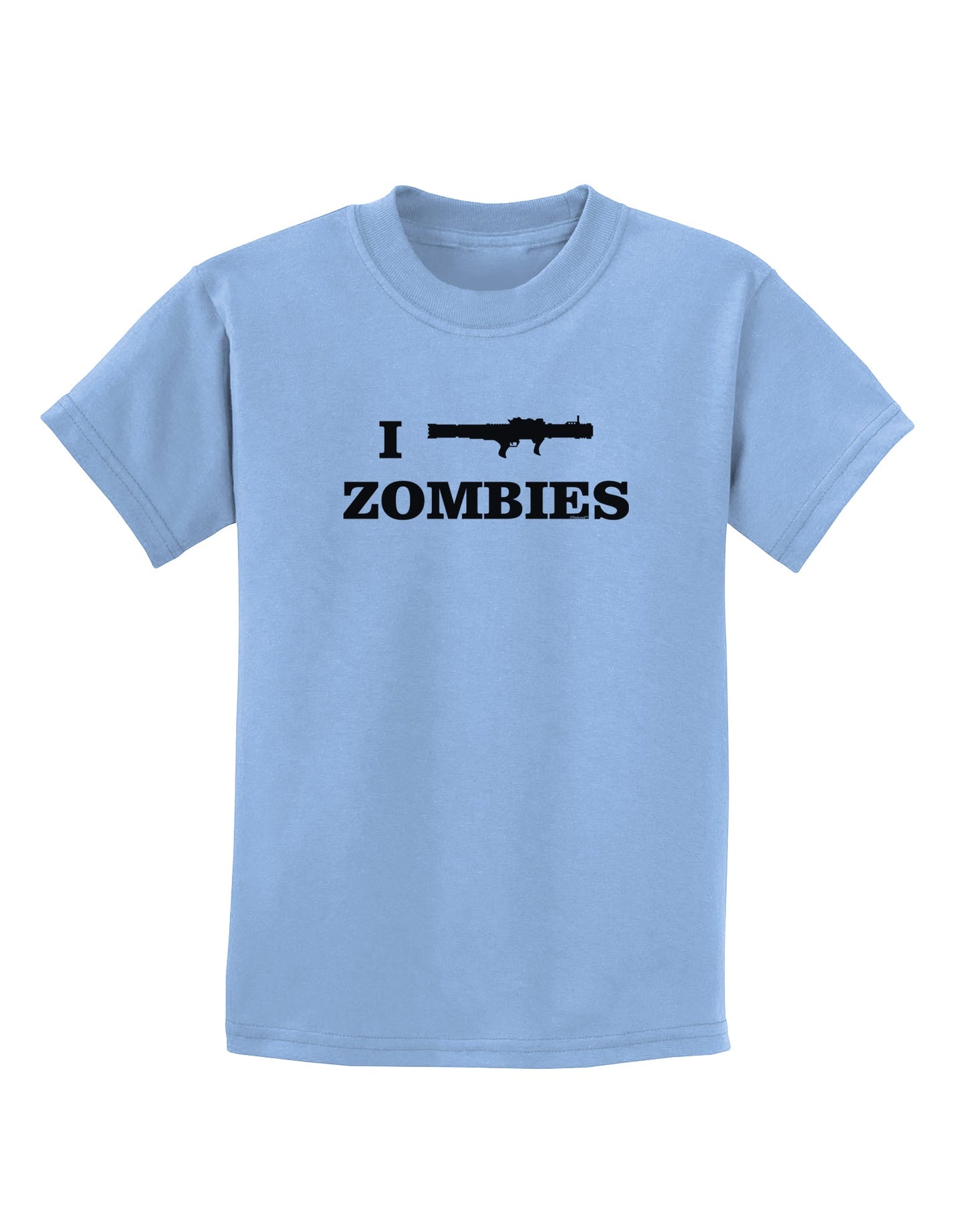 I Bazooka Zombies - Funny Apocalypse Childrens T-Shirt-Childrens T-Shirt-TooLoud-Light-Blue-X-Small-Davson Sales