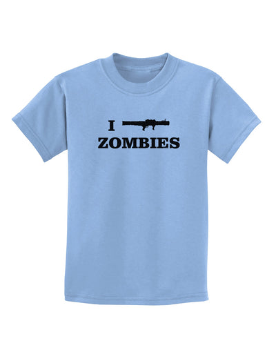 I Bazooka Zombies - Funny Apocalypse Childrens T-Shirt-Childrens T-Shirt-TooLoud-Light-Blue-X-Small-Davson Sales