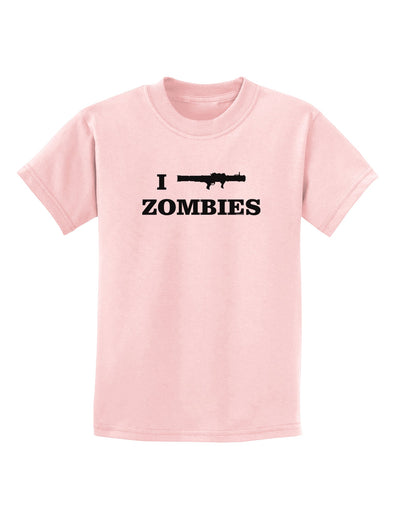 I Bazooka Zombies - Funny Apocalypse Childrens T-Shirt-Childrens T-Shirt-TooLoud-PalePink-X-Small-Davson Sales