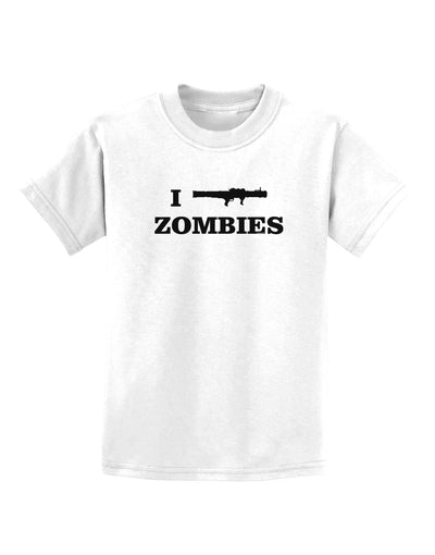 I Bazooka Zombies - Funny Apocalypse Childrens T-Shirt-Childrens T-Shirt-TooLoud-White-X-Small-Davson Sales