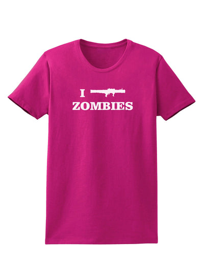 I Bazooka Zombies - Funny Apocalypse Womens Dark T-Shirt-Womens T-Shirt-TooLoud-Hot-Pink-Small-Davson Sales