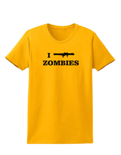 I Bazooka Zombies - Funny Apocalypse Womens T-Shirt-Womens T-Shirt-TooLoud-Gold-X-Small-Davson Sales