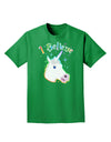 I Believe in Unicorns Adult Dark T-Shirt-Mens T-Shirt-TooLoud-Kelly-Green-Small-Davson Sales