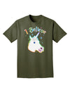 I Believe in Unicorns Adult Dark T-Shirt-Mens T-Shirt-TooLoud-Military-Green-Small-Davson Sales
