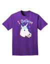 I Believe in Unicorns Adult Dark T-Shirt-Mens T-Shirt-TooLoud-Purple-Small-Davson Sales