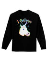 I Believe in Unicorns Adult Long Sleeve Dark T-Shirt-TooLoud-Black-Small-Davson Sales