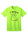 I Believe in Unicorns - Premium Adult T-Shirt for Unicorn Enthusiasts-Mens T-shirts-TooLoud-Neon-Green-Small-Davson Sales