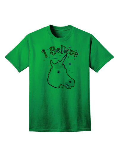 I Believe in Unicorns - Premium Adult T-Shirt for Unicorn Enthusiasts-Mens T-shirts-TooLoud-Kelly-Green-Small-Davson Sales