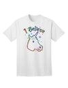 I Believe in Unicorns - Premium Adult T-Shirt for Unicorn Enthusiasts-Mens T-shirts-TooLoud-White-Small-Davson Sales