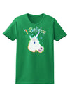 I Believe in Unicorns Womens Dark T-Shirt-TooLoud-Kelly-Green-X-Small-Davson Sales