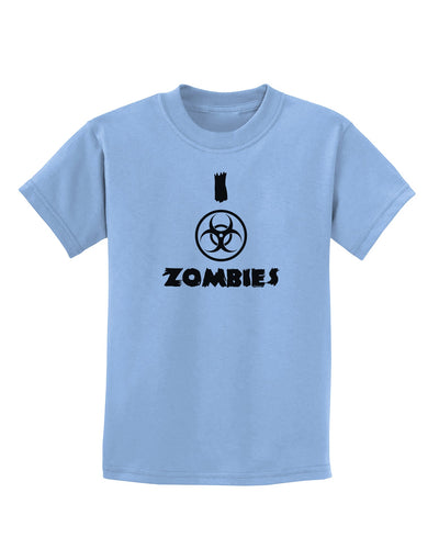 I Biohazard Zombies - Apocalypse Childrens T-Shirt-Childrens T-Shirt-TooLoud-Light-Blue-X-Small-Davson Sales