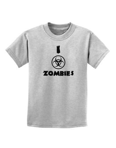 I Biohazard Zombies - Apocalypse Childrens T-Shirt-Childrens T-Shirt-TooLoud-AshGray-X-Small-Davson Sales