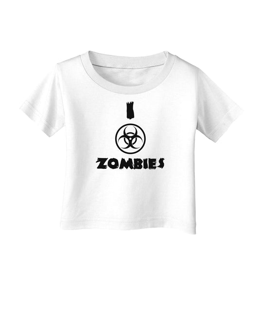 I Biohazard Zombies - Apocalypse Infant T-Shirt-Infant T-Shirt-TooLoud-White-06-Months-Davson Sales
