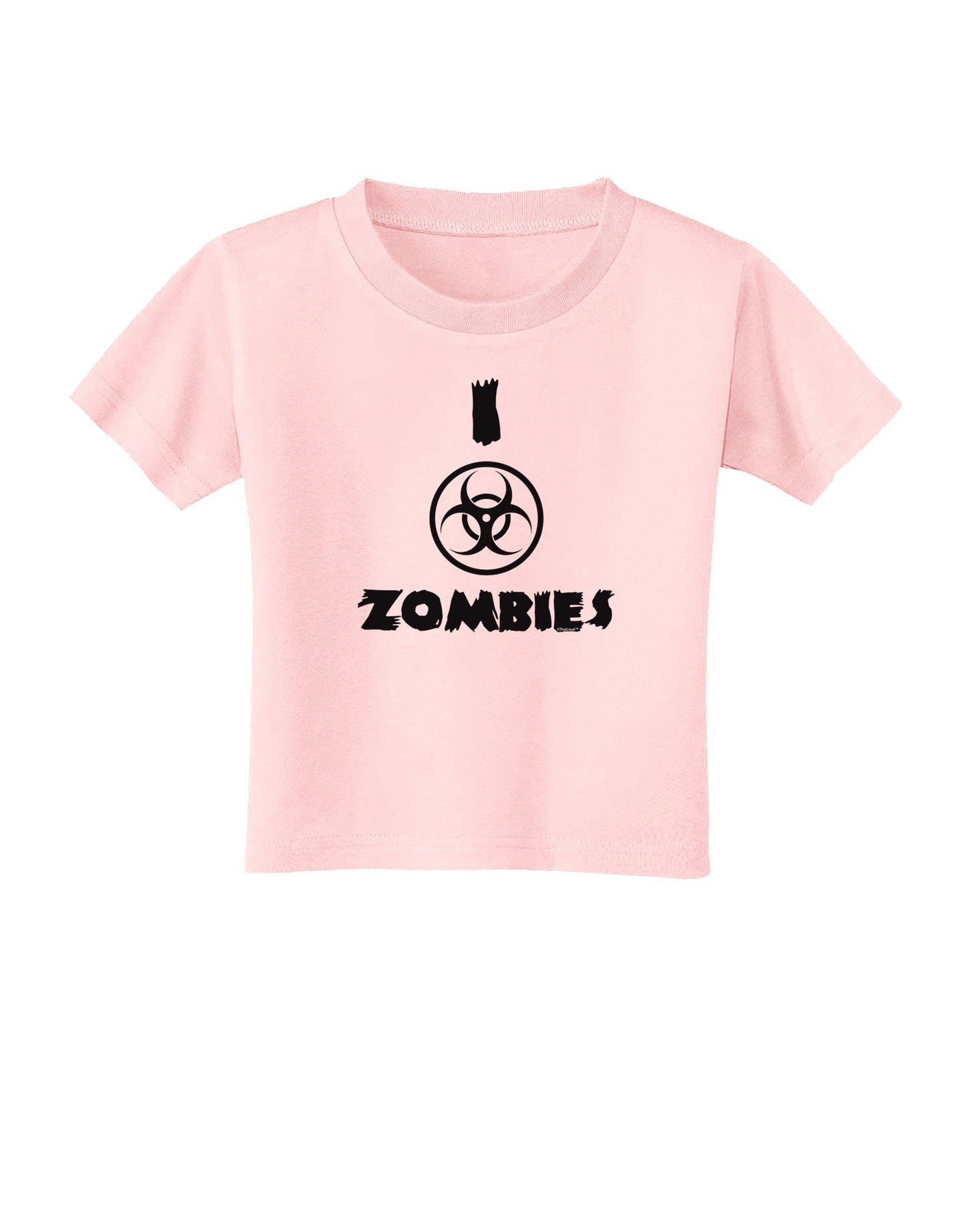 I Biohazard Zombies - Apocalypse Toddler T-Shirt-Toddler T-Shirt-TooLoud-Light-Pink-2T-Davson Sales