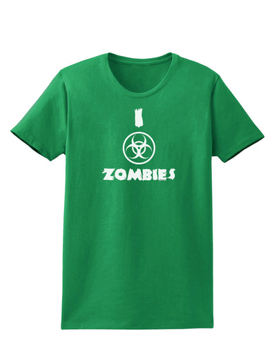 I Biohazard Zombies - Apocalypse Womens Dark T-Shirt-Womens T-Shirt-TooLoud-Kelly-Green-X-Small-Davson Sales