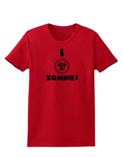 I Biohazard Zombies - Apocalypse Womens T-Shirt-Womens T-Shirt-TooLoud-Red-X-Small-Davson Sales