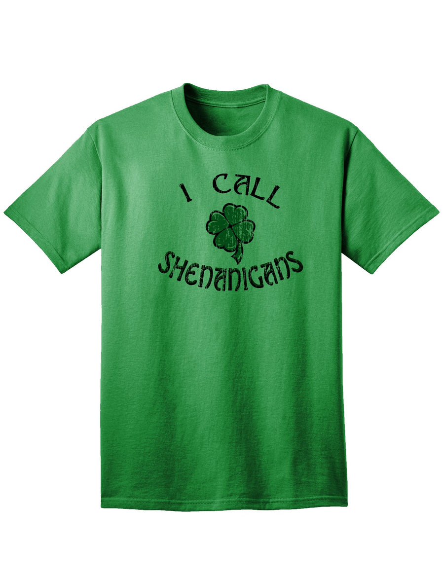 I Call Shenanigans Adult Unisex St Patrick's Day T-Shirt-TooLoud-White-Small-Davson Sales