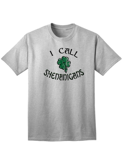 I Call Shenanigans Adult Unisex St Patrick's Day T-Shirt-TooLoud-Ash Gray-Small-Davson Sales