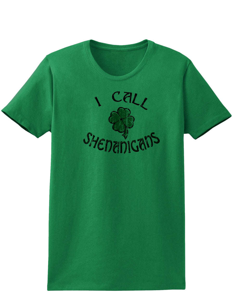 I Call Shenanigans Adult Womens St. Patrick's Day T-Shirt-TooLoud-Ash Gray-Small-Davson Sales