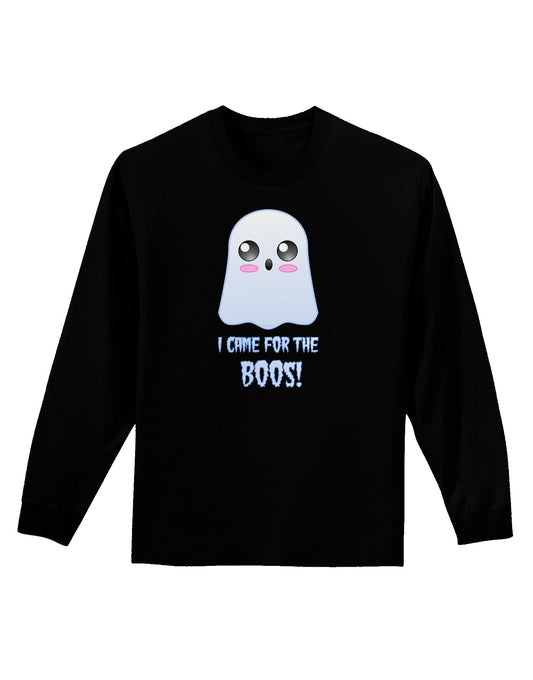 I Came for the Boos - Halloween Adult Long Sleeve Dark T-Shirt-TooLoud-Black-Small-Davson Sales