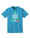 I Can't Keep Calm I'm Irish Adult Dark T-Shirt-Mens T-Shirt-TooLoud-Turquoise-Small-Davson Sales