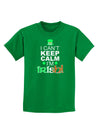 I Can't Keep Calm I'm Irish Childrens Dark T-Shirt-Childrens T-Shirt-TooLoud-Kelly-Green-X-Small-Davson Sales
