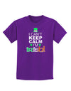 I Can't Keep Calm I'm Irish Childrens Dark T-Shirt-Childrens T-Shirt-TooLoud-Purple-X-Small-Davson Sales