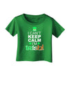 I Can't Keep Calm I'm Irish Infant T-Shirt Dark-Infant T-Shirt-TooLoud-Clover-Green-06-Months-Davson Sales