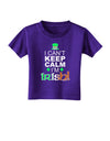 I Can't Keep Calm I'm Irish Toddler T-Shirt Dark-Toddler T-Shirt-TooLoud-Purple-2T-Davson Sales